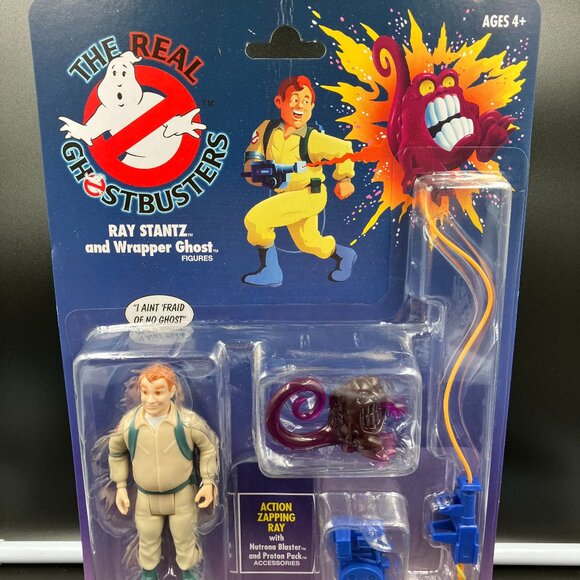 Kenner The Real Ghostbusters Ray Stantz and Wrapper Ghost Figures MOC - Picture 1 of 3